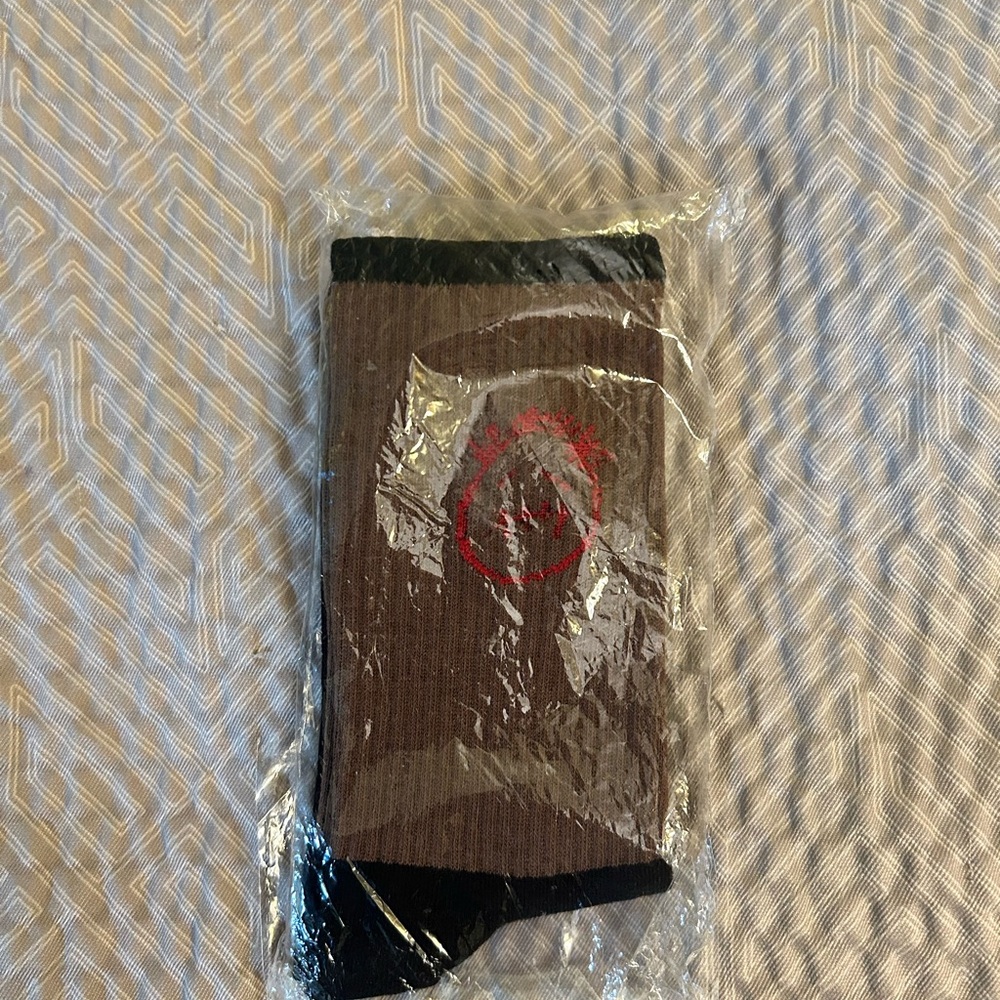 Cactus Jack by Travis Scott Brown and Black Athletic Socks GREAT DEAL!!!